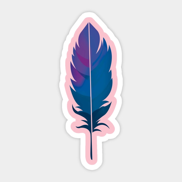 Colorful nature feather Sticker by uniboutique